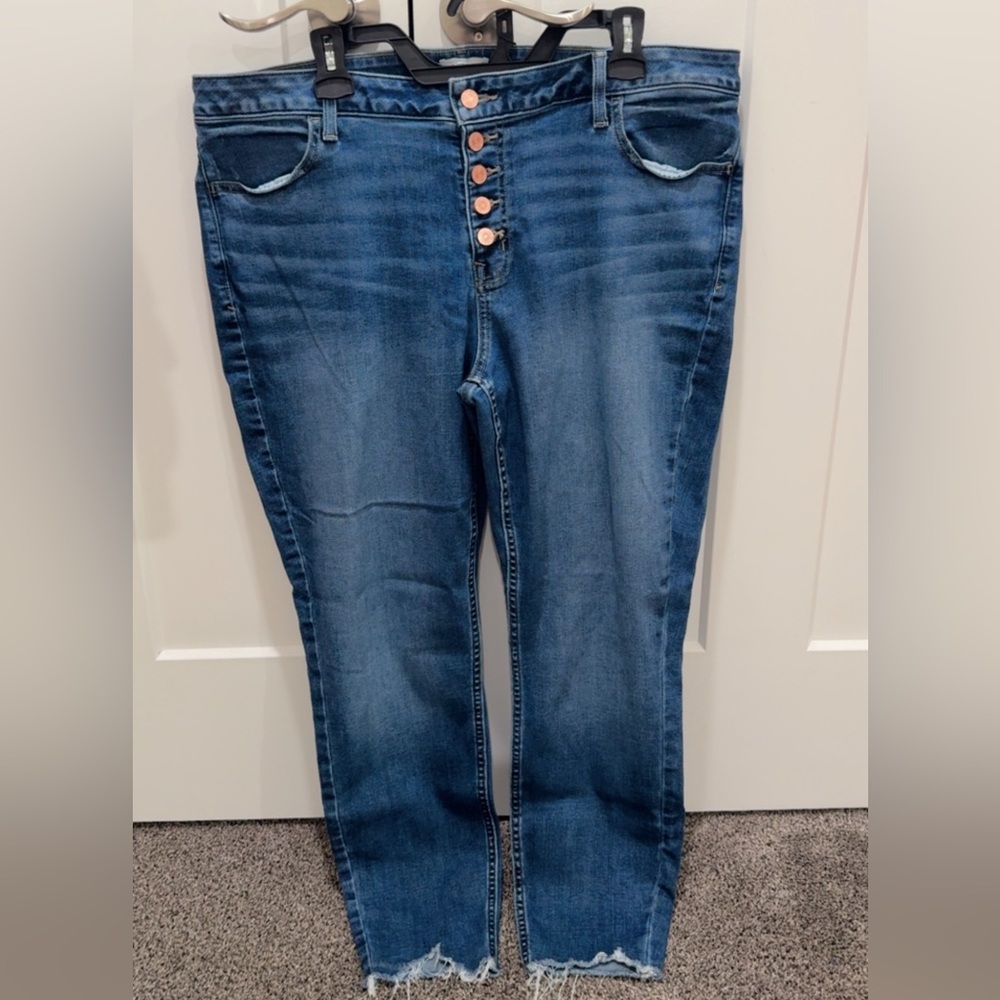Maurices Blue Button-Fly Women Jeans